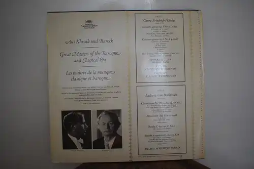 Georg Friedrich Händel / Ludwig Van Beethoven ‎– Concerto Grosso D-Dur Op. 3 Nr. 6 / Concerto Grosso G-Moll Op. 6 Nr. 6 / Klaviersonate Nr. 20 G-Dur Op. 49 Nr. 2 / Albumblatt "Für Elise" A-Moll / Rondo C-Dur Op. 51 Nr. 1 / Rondo A Capriccio G...