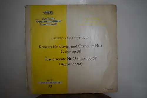 Ludwig van Beethoven – Konzert für Klavier und Orchester Nr. 4 G-dur op. 58 - Klaviersonate Nr. 23 f-moll op. 57 (Appassionata)
