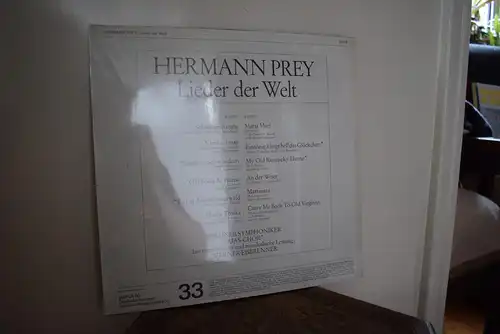 Hermann Prey ‎– Lieder Der Welt " Schönes Sammlerstück , neu und ungespielt , original verschweißt "