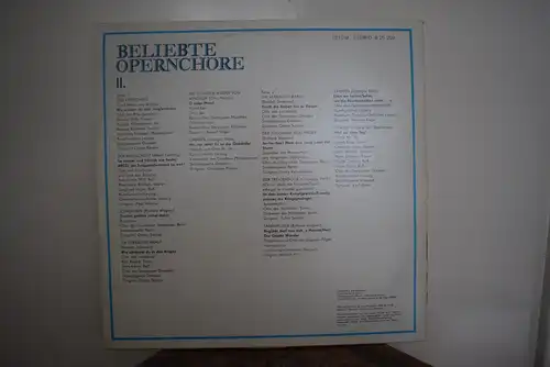 Beliebte Opernchöre II. Folge