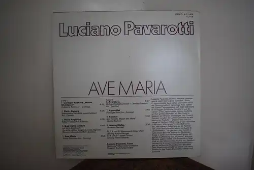 Luciano Pavarotti, National Philharmonic Orchestra, Kurt Herbert Adler ‎– Ave Maria