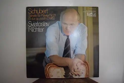 Svjatoslav Richter - Schubert ‎– Sonate B-dur, Op. Posth.