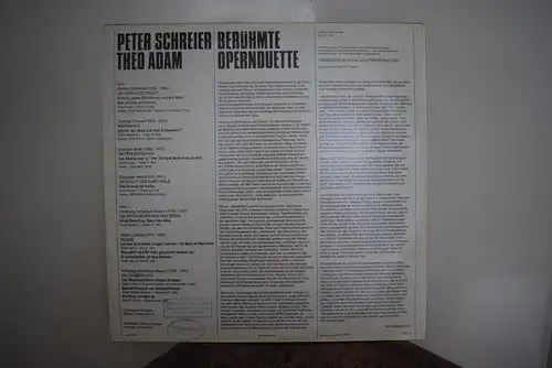 Peter Schreier, Theo Adam – Berühmte Opernduette