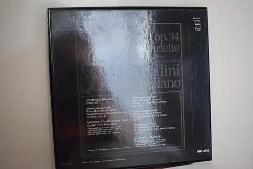 Brahms, Pollini, Quartetto Italiano ‎– Piano Quintet, The 3 String Quartets " Hochwertige 3 LP Sammlerbox , Top Zustand "