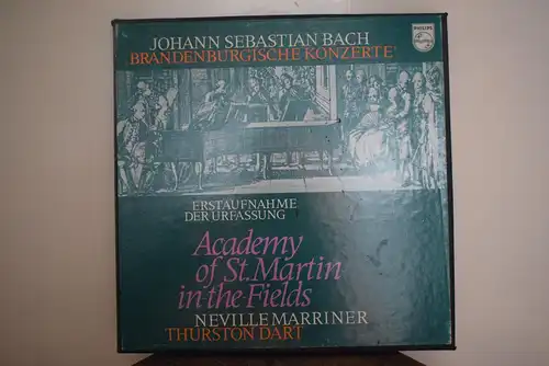 Bach – Academy Of St. Martin-in-the-Fields, Neville Marriner, Thurston Dart ‎– Concertos Brandebourgeois (Premier Enregistrement De La Version Originale)"Hochwertige 2LP Sammlerbox , sehr guter Zustand "