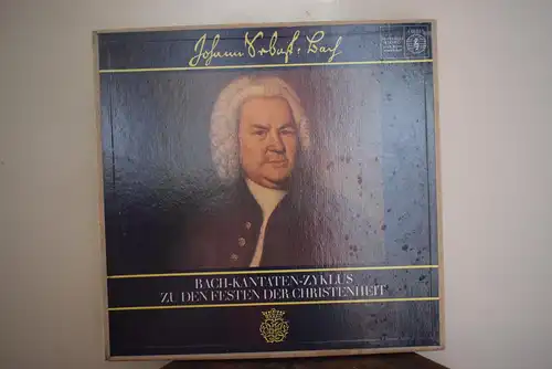Johann Sebastian Bach ‎– Bach-Kantaten-Zyklus Zu Den Festen Der Christenheit " Hochwertige 5 LP Sammlerbox von 1966 als frühe Stereo Aufnahme , sehr guter Zustand "