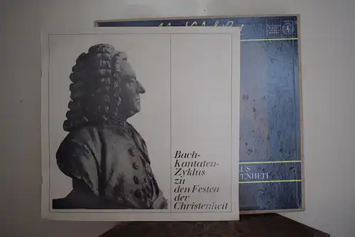 Johann Sebastian Bach ‎– Bach-Kantaten-Zyklus Zu Den Festen Der Christenheit " Hochwertige 5 LP Sammlerbox von 1966 als frühe Stereo Aufnahme , sehr guter Zustand "