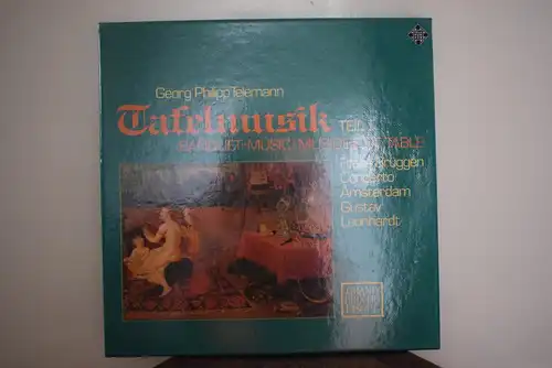 Georg Philipp Telemann - Frans Brüggen, Concerto Amsterdam, Gustav Leonhardt ‎– Tafelmusik Teil I (Banquet-Music ∙ Musique De Table) " Hochwertige 2 LP Sammlerbox in Top Zustand "