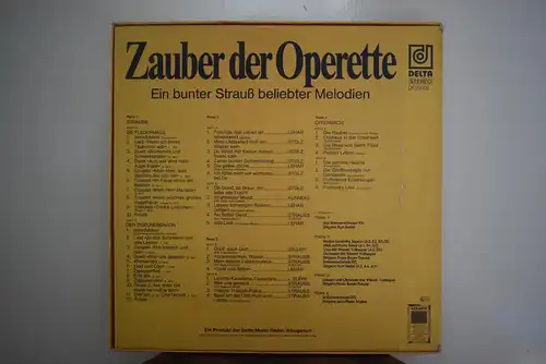 Zauber Der Operette "Hochwertige 4 LP Box , LPs in sehr gutem Zustand "