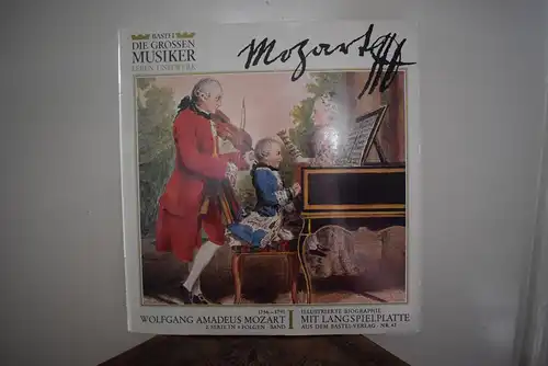 Bastei Serie " Die großen Musiker , Leben und Werk "  Wolfgang Amadeus Mozart 2.Serie in 4 Folgen Band I  Nr. 42