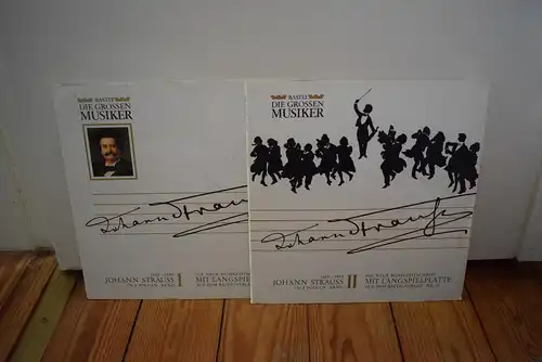 Bastei Serie " Die großen Musiker , Leben und Werk "  Johann Strauss in zwei Folgen Band I-II Nr. 15 u. 16  