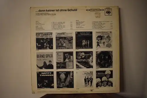 Percy Faith ‎– Denn Keiner Ist Ohne Schuld - Original Soundtrack Recording From The Joseph E. Levine "The Oscar"