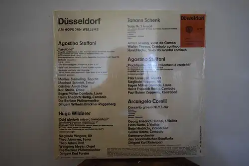 Agostino Steffani, Arcangelo Corelli, Johann Schenk, Hugo Wilderer ‎– Düsseldorf • Am Hofe Jan Wellems