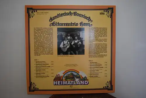 Gitarrentrio Kern ‎– Landlerisch - Boarisch "Schönes Sammlerstück in grünem , halbdurchsichtigen Vinyl "