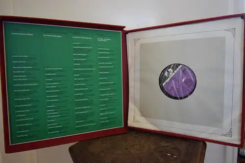 Klingender Hausschatz Deutscher Volksmusik "Schöne 4 LP Sammlerbox , sehr gut erhalten , LPs nahezu neuwertig "