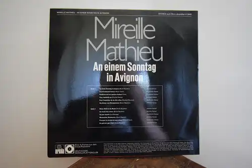 Mireille Mathieu ‎– An Einem Sonntag In Avignon