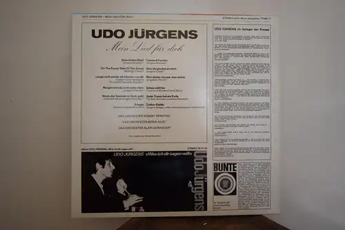 Udo Jürgens ‎– Mein Lied Für Dich