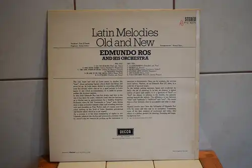 Edmundo Ros And His Orchestra ‎– Latin Melodies Old And New