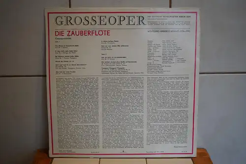 Wolfgang Amadeus Mozart - Rundfunkchor Leipzig, Staatskapelle Dresden, Otmar Suitner – Grosse Oper - Die Zauberflöte