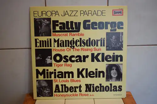 Fatty George, Emil Mangelsdorff, Oscar Klein, Miriam Klein, Albert Nicholas ‎– Europa Jazz Parade