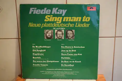 Fiede Kay – Sing Man To - Neue Plattdeutsche Lieder