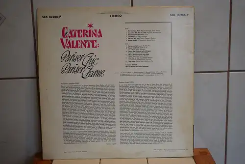 Caterina Valente ‎– Pariser Chic, Pariser Charme