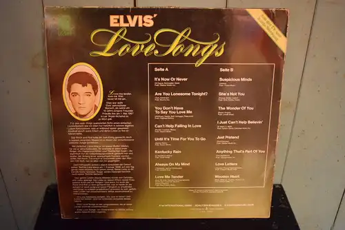 Elvis ‎– Elvis' Love Songs