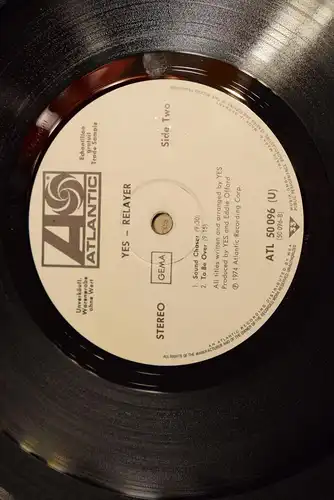 Yes ‎– Relayer " Seltene Atlantic Promo Pressung in sehr gutem Zustand "