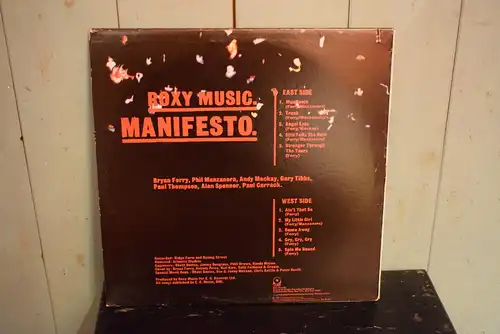 Roxy Music ‎– Manifesto (deutsche Pressung)