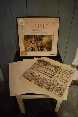 Vivaldi – I Musici, Félix Ayo – 12 Concerti Op. 9 "La Cetra" " Aufwendige 3LP Box mit Booklet , LPs in Top Zustand"