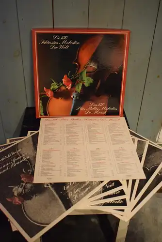 Die 150 Schönsten Melodien Der Welt  " 8 LP Box , LPs nahezu ungespielt in Top Zustand "