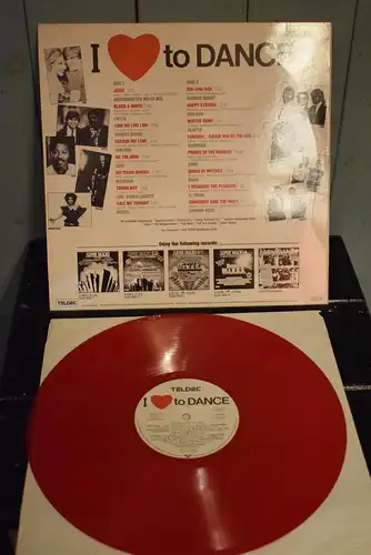  I Love To Dance "Fetziger , gemixter Dance Sampler in Red Vinyl "