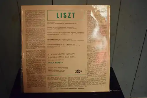 Liszt, Hungarian State Orchestra, Gyula Németh ‎– Les Préludes, Rhapsodie Espagnole, Hungarian Rhapsodies Nos 2 And 9