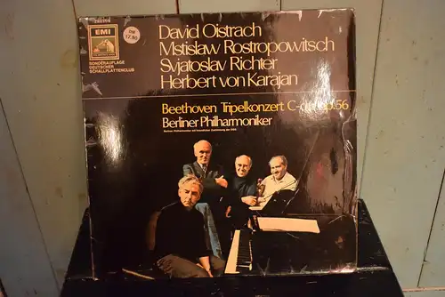 David Oistrach, Mstislaw Rostropowitsch, Svjatoslav Richter, Herbert von Karajan, Beethoven, Berliner Philharmoniker ‎– Tripelkonzert C-dur Op. 56