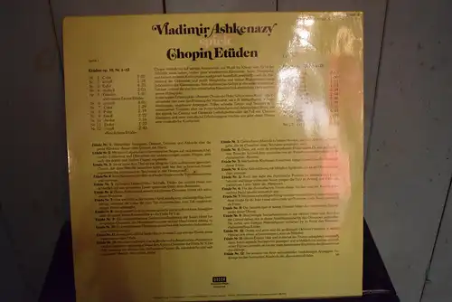 Chopin* - Vladimir Ashkenazy ‎– Vladimir Ashkenazy Spielt Chopin Etüden