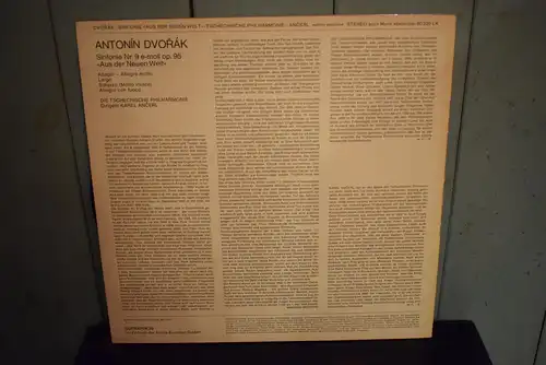 Antonín Dvořák ‎– Sinfonie Nr. 9 e-Moll Op. 95 "Aus Der Neuen Welt" Tschechische Philharmonie, Karel Ančerl " Seltene Aufnahme von 1964 , top Zustand"