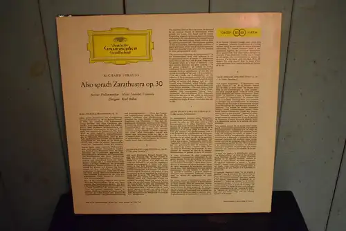 R. Strauss - Berliner Philharmoniker, Karl Böhm ‎– Also Sprach Zarathustra, Op. 30