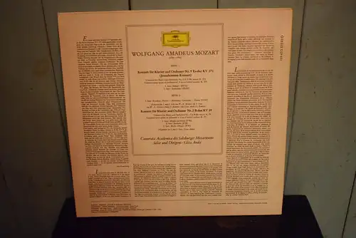 Mozart - Camerata Academica Des Salzburger Mozarteums, Géza Anda ‎– Klavierkonzerte Es-Dur KV. 271 (Jeune-Homme Concerto) • B-Dur KV. 39