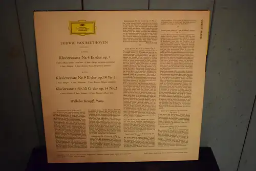Ludwig van Beethoven, Wilhelm Kempff ‎– Klaviersonaten Nr. 4 Es-Dur • Nr. 9 E-Dur • Nr. 10 G-Dur