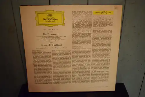 Igor Stravinsky, Lorin Maazel, Radio-Symphonie-Orchester Berlin ‎– Der Feuervogel, Ballettsuite Gesang Der Nachtigall, Sinfonische Dichtung