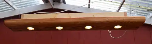 Deckenleuchte Kiefer , 60 Jahre abgelagertes Altholz , 4LEDs dimmbar , Oberfläche geölt (Leinoelfinis)