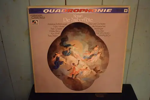 Mozart / Anneliese Rothenberger, Edda Moser, Peter Schreier, Walter Berry, Kurt Moll, Theo Adam / Chor Und Orchester der Bayerischen Staatsoper, Wolfgang Sawallisch ‎– Die Zauberflöte "Schöne 3LPBox in Quadrophonie , LPs Top Zustand "