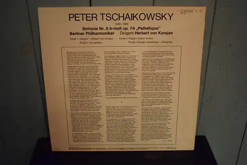 Herbert von Karajan, Berliner Philharmoniker / Peter Tschaikowsky ‎– Sinfonie Nr. 6 " Quadrophonie Aufnahme für Sammler , Top Zustand "