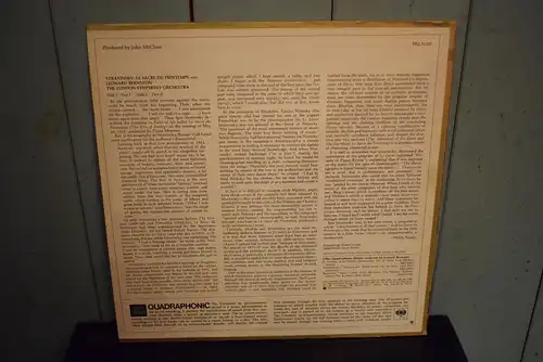 Bernstein, The London Symphony Orchestra, Stravinsky ‎– Le Sacre Du Printemps "Quadrophonie Aufnahme von 1972 , top Zustand "