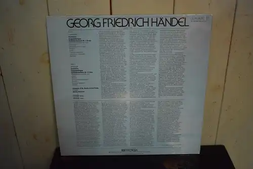 Händel / The Academy Of St. Martin-in-the-Fields, Neville Marriner ‎– Doppelchörige Orchesterkonzerte Nr.1 Und 3 "Schöne Quadrophonie Aufnahme von 1976 in top Zustand"