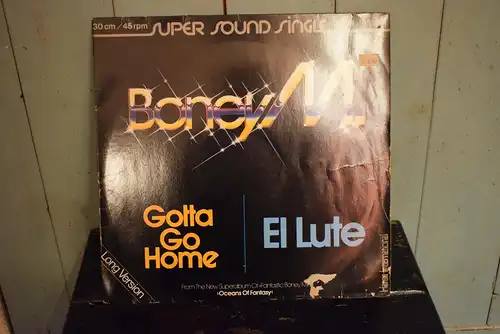 Boney M. – Gotta Go Home / El Lute "Sammler Edition in transparentem Vinyl , Maxi in sehr gutem Zustand "