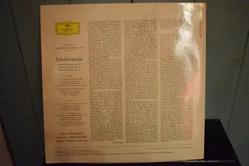 Rimsky-Korssakoff / Berliner Philharmoniker • Herbert von Karajan ‎– Scheherazade