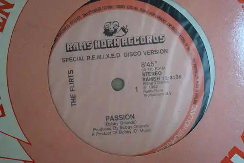 The Flirts ‎– Passion (Special R.E.M.I.X.E.D. Disco Version)