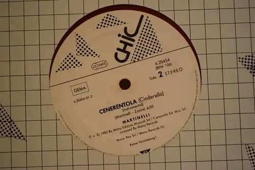 Martinelli ‎– Cenerentola (Cinderella) " Maxi Single in Orange Vinyl , sehr guter Zustand "