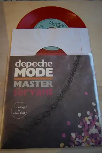 Depeche Mode ‎– Master And Servant / Remotivate me " Deutsche Erstpressung in Red Vinyl"